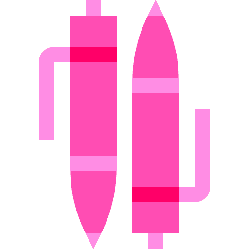 Pen writing education office material icon
