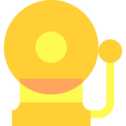School bell noise alarm bell alarm icon