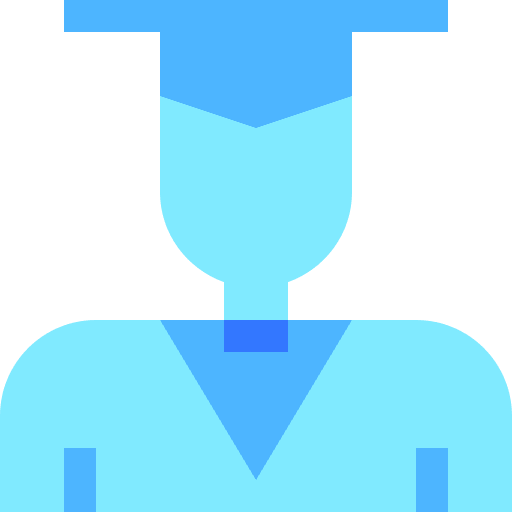 Student mortarboard cap people icon