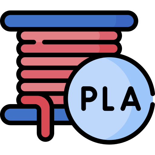3d printing filament pla engineering material icon