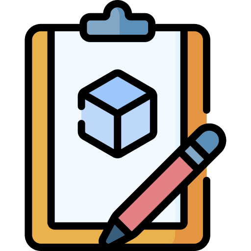 Concept three dimensional edit tools tech icon