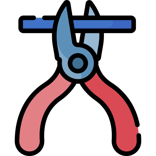 Pliers filament 3d printing tool icon