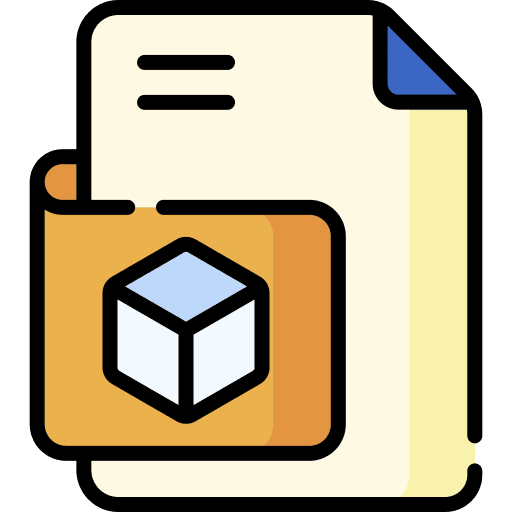 3d file cube 3d design 3d file icon
