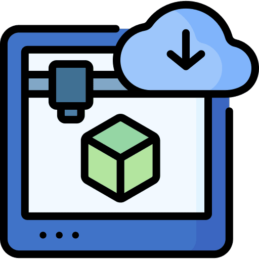 3d printer equipment file transfer 3d printer icon