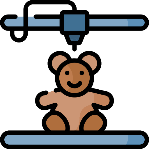 3d printer industry 3d printer plastic icon