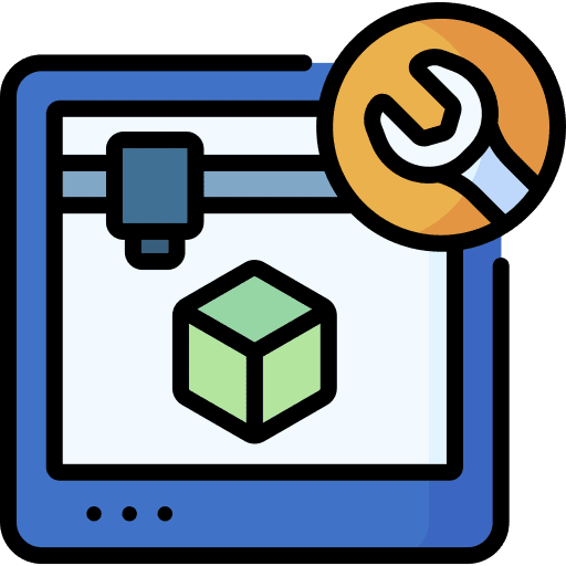 3d printer maintenance wrench repair icon