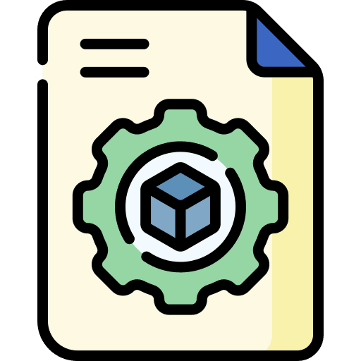File project management gear settings icon