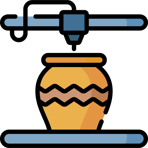 3d printer electronics 3d furniture industry icon