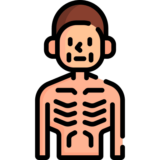 Malnutrition brown hair malnutrition starvation icon