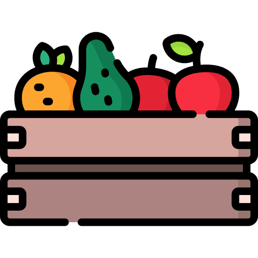 Fruits harvest farming and gardening food icon