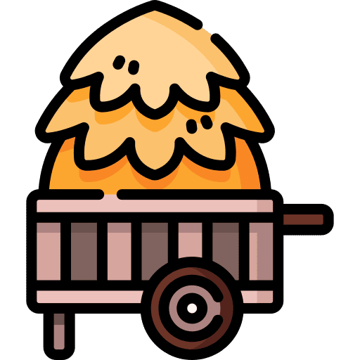 Haystack stalk straw haystack icon