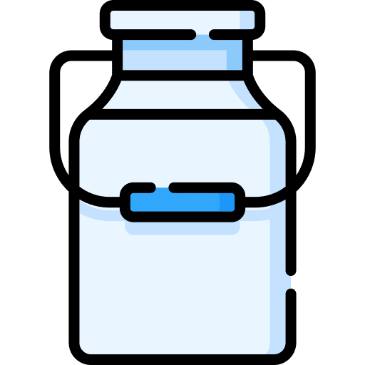 Milk jar churn milk products icon