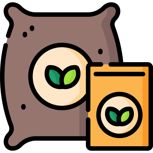 Seeds organic seed fertilization icon