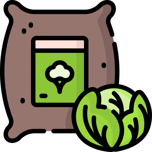 Seeds sack farming and gardening plant icon