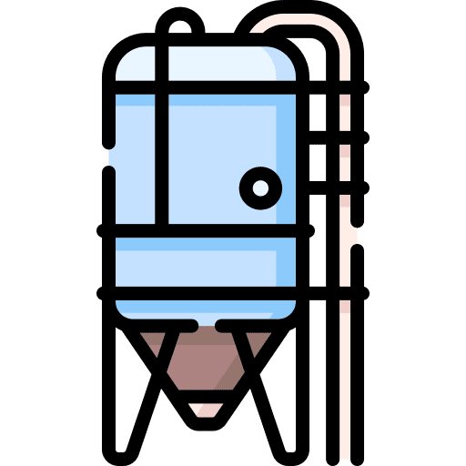 Silo structure industry water icon