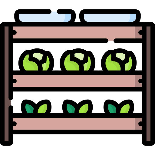 Vegetables garden gardening farming and gardening icon