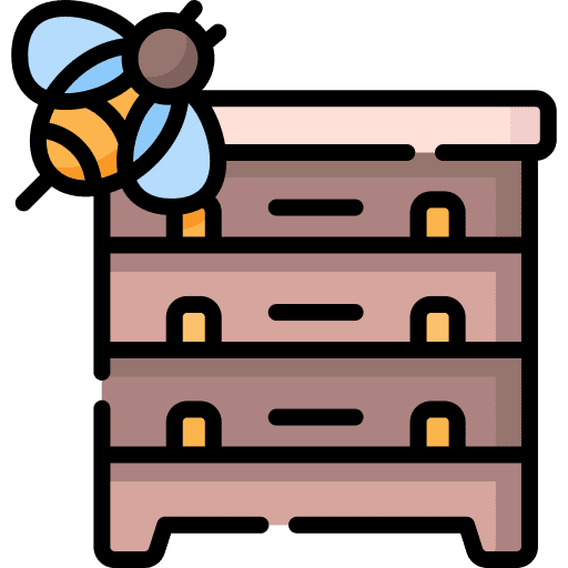 Beehive bees beehive nature icon