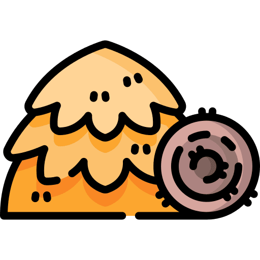 Haystack farm stalk straw icon