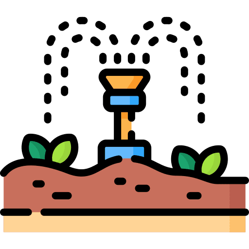 Sprinkler plants technology watering icon