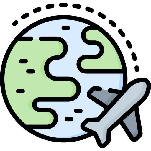 Flight travel destination flight icon