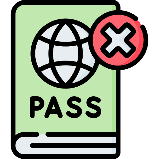 Passport passport document expired icon