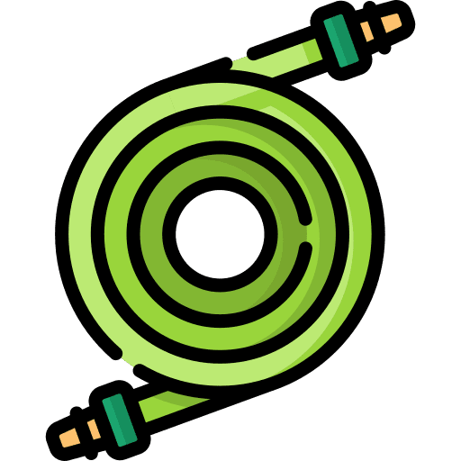 Water hose farming and gardening watering water hose icon