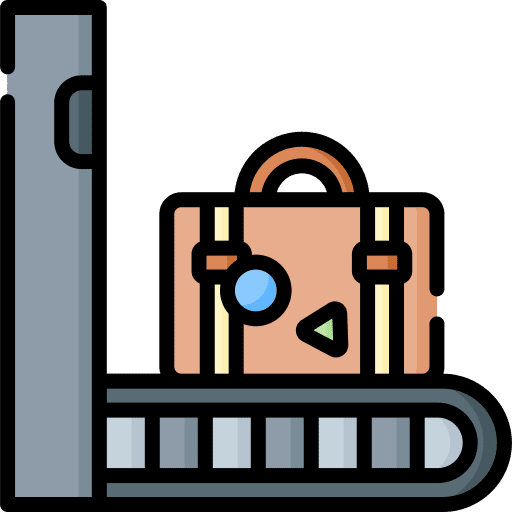 Baggage luggage travel suitcase icon
