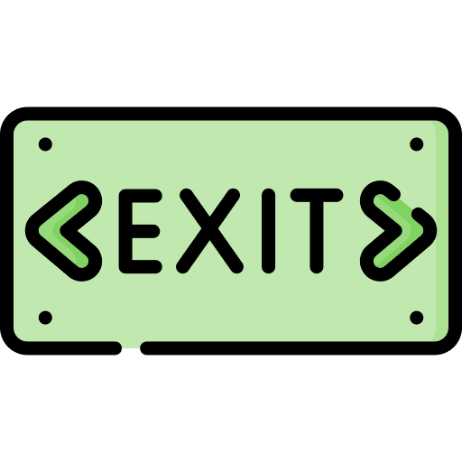 Exit arrow get out exit icon