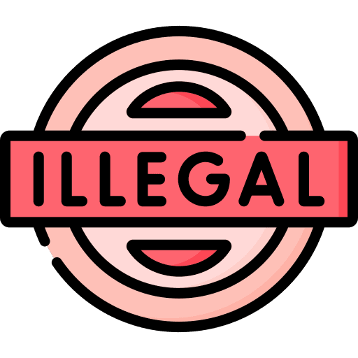 Illegal sign stamp illegal icon