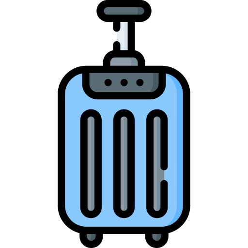 Luggage luggage cart wheels trolley icon