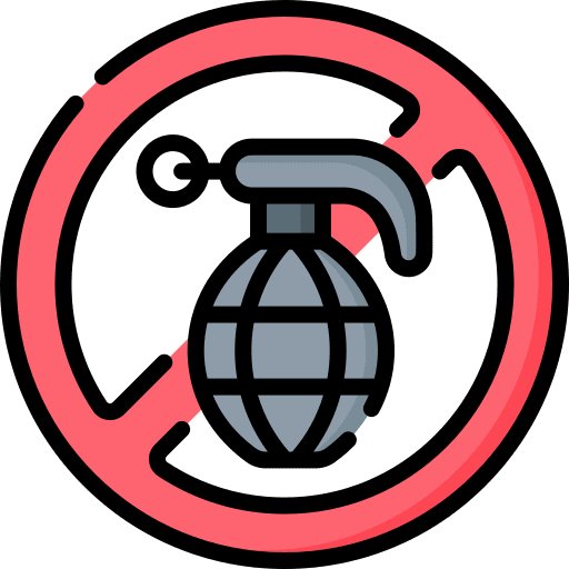 No weapons grenade hand grenade war icon