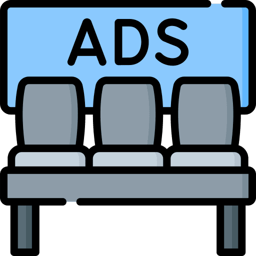 Airport seat wireless connection signal icon