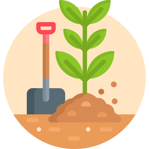 Planting gardening farming garden icon