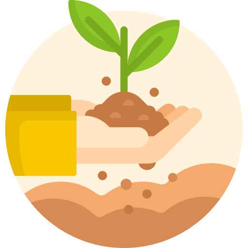 Sprout gardening agriculture leaf icon
