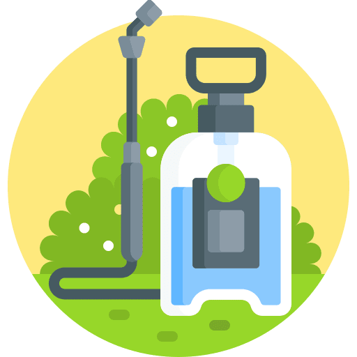 Pesticide insect pest farming and gardening icon