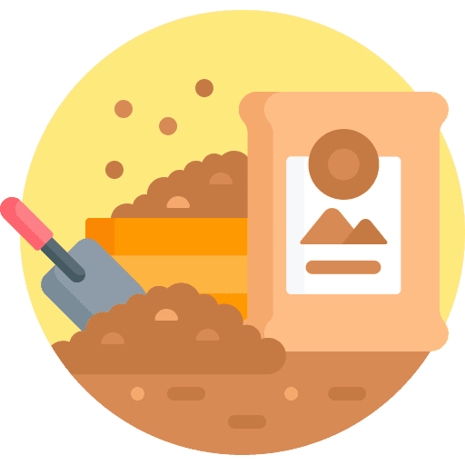 Soil fertilizer spade winter icon