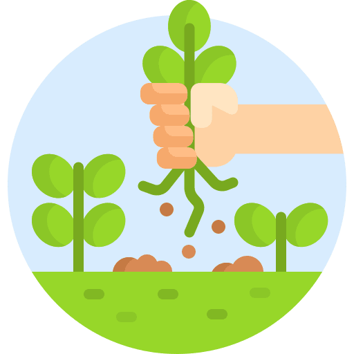 Weeding gardening weeding wild life icon