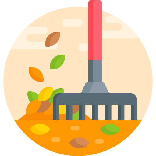 Rake leaves nature rake icon