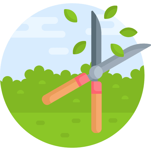 Trimming tool scissors gardening icon