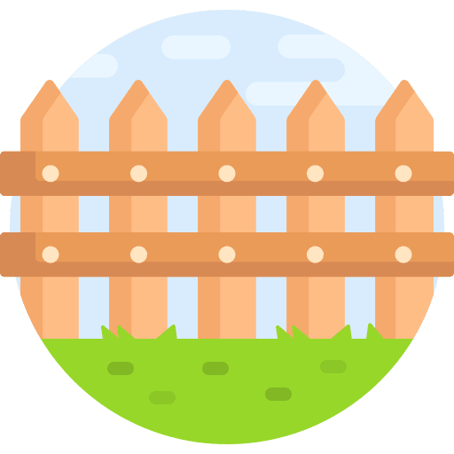 Fence fence yard farming and gardening icon