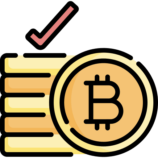 Proof of stake cryptocurrency business exchange icon