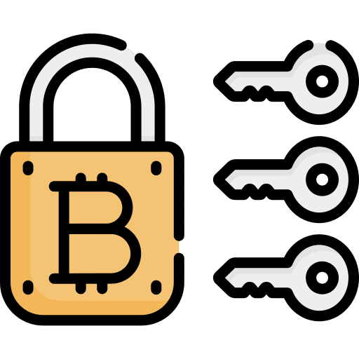 Multi signature padlock payment business and finance icon