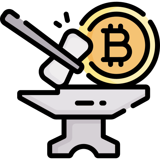Token business and finance money bitcoin icon