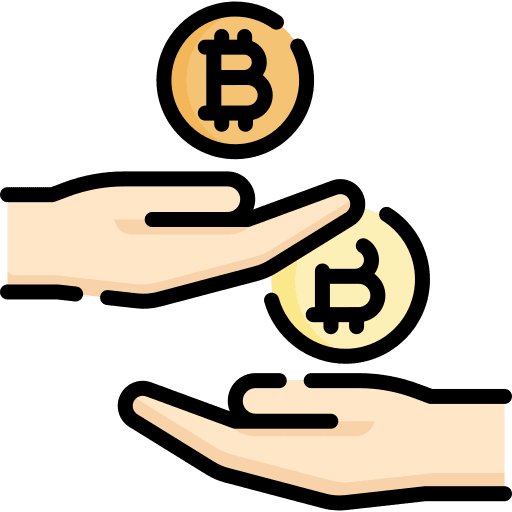 Peer to peer peer to peer transfer business and finance icon