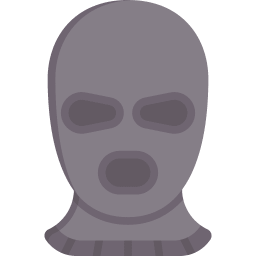 Balaclava criminal balaclava ski mask icon