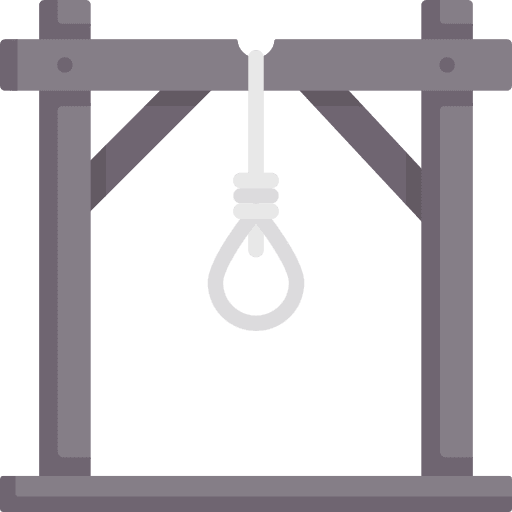 Gallow suicide gibbet rope icon