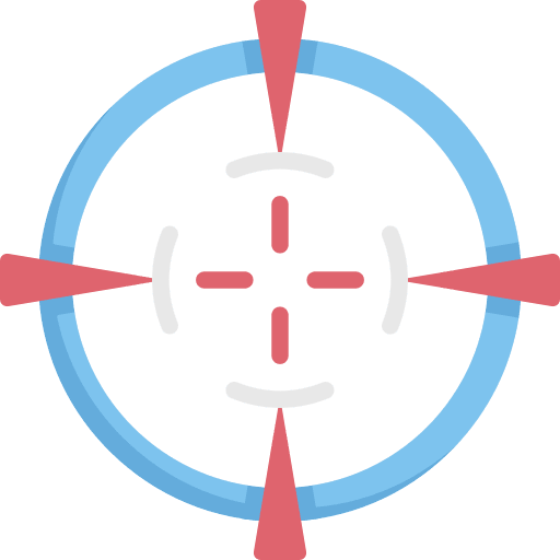Gun target shooting target define gun target icon