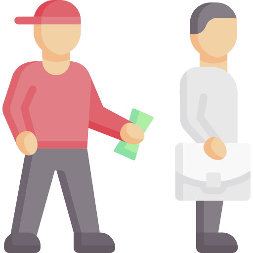 Pickpocket hat criminal man icon