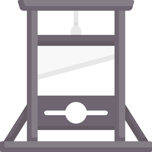 Guillotine horror decapitate head icon