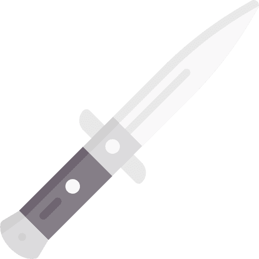 Knife fight knife blade icon